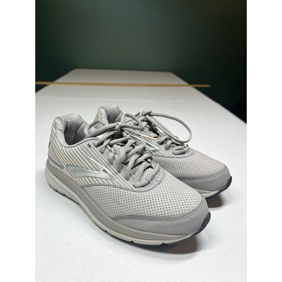 Brooks Womens Addiction Walkers Suded Gray Sneaker Size 8.5 - Picture 1 of 8
